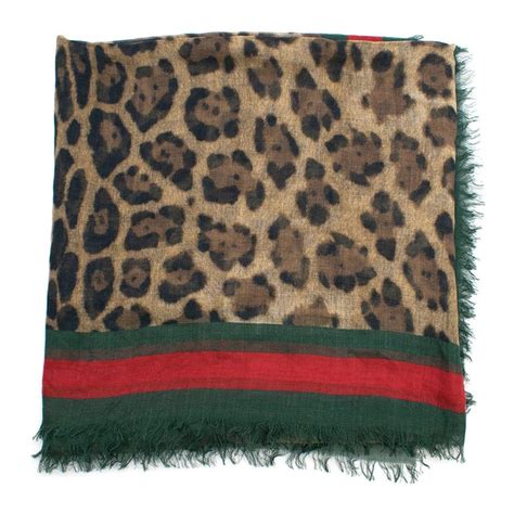 foulard gucci leopardato|Gucci Foulard .